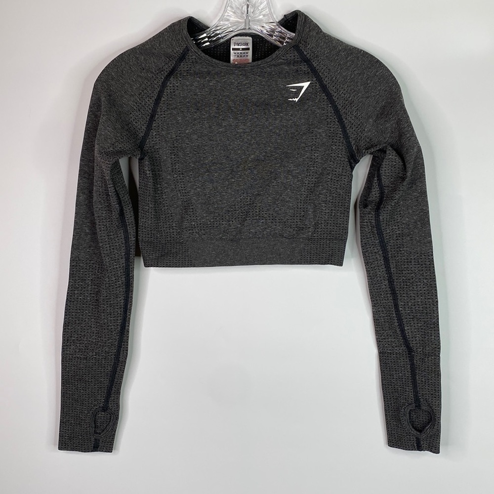 Gymshark Vital Seamless Long Sleeve Crop Top Size Medium
